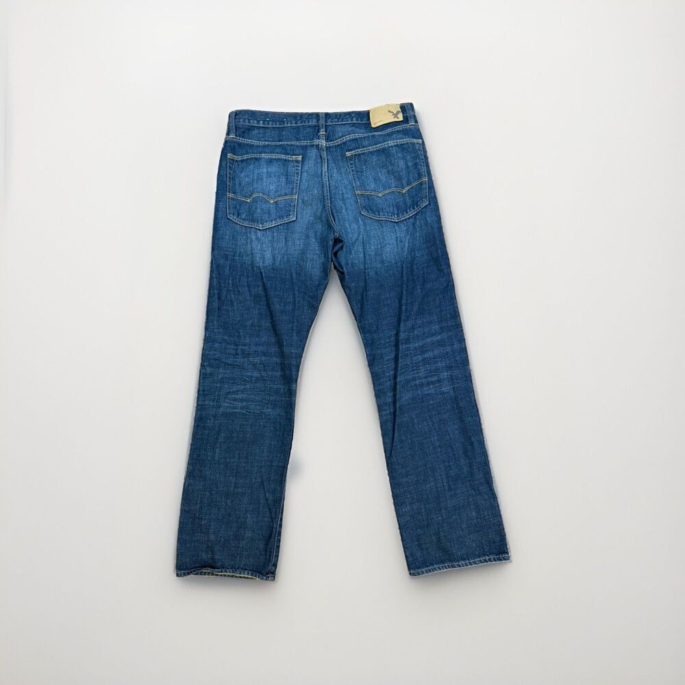American Eagle Outfitters Jeans Mens 34x32 Dark Wash Relaxed Straight Denim